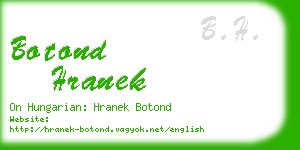 botond hranek business card
